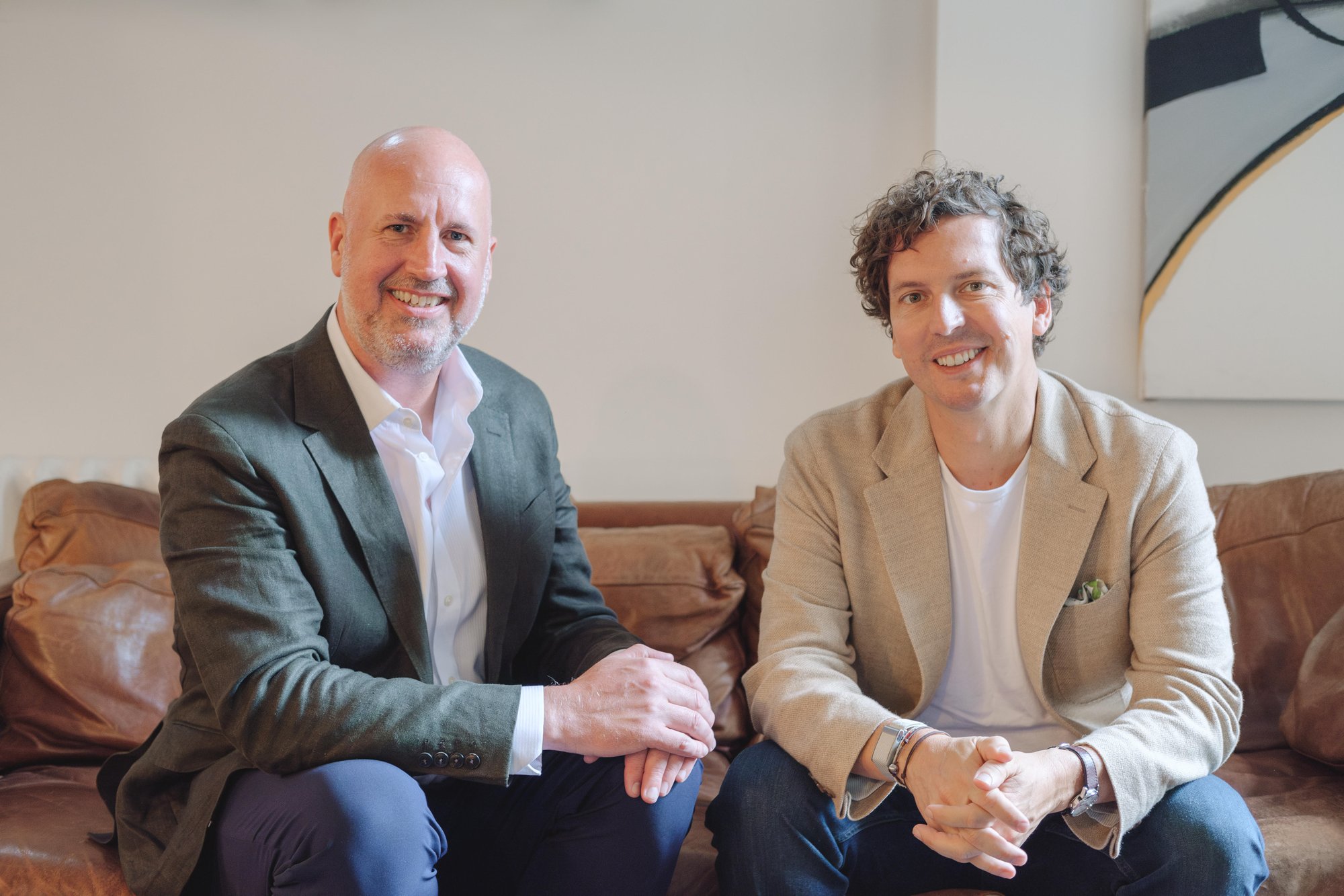 Photographer: Benjamin Brooks. Pictured: Mike Profit, CEO of Artlogic (left), and Alex West, CEO of ArtCloud (right) Photographer: Benjamin Brooks. Pictured: Mike Profit, CEO of Artlogic (left), and Alex West, CEO of ArtCloud (right)